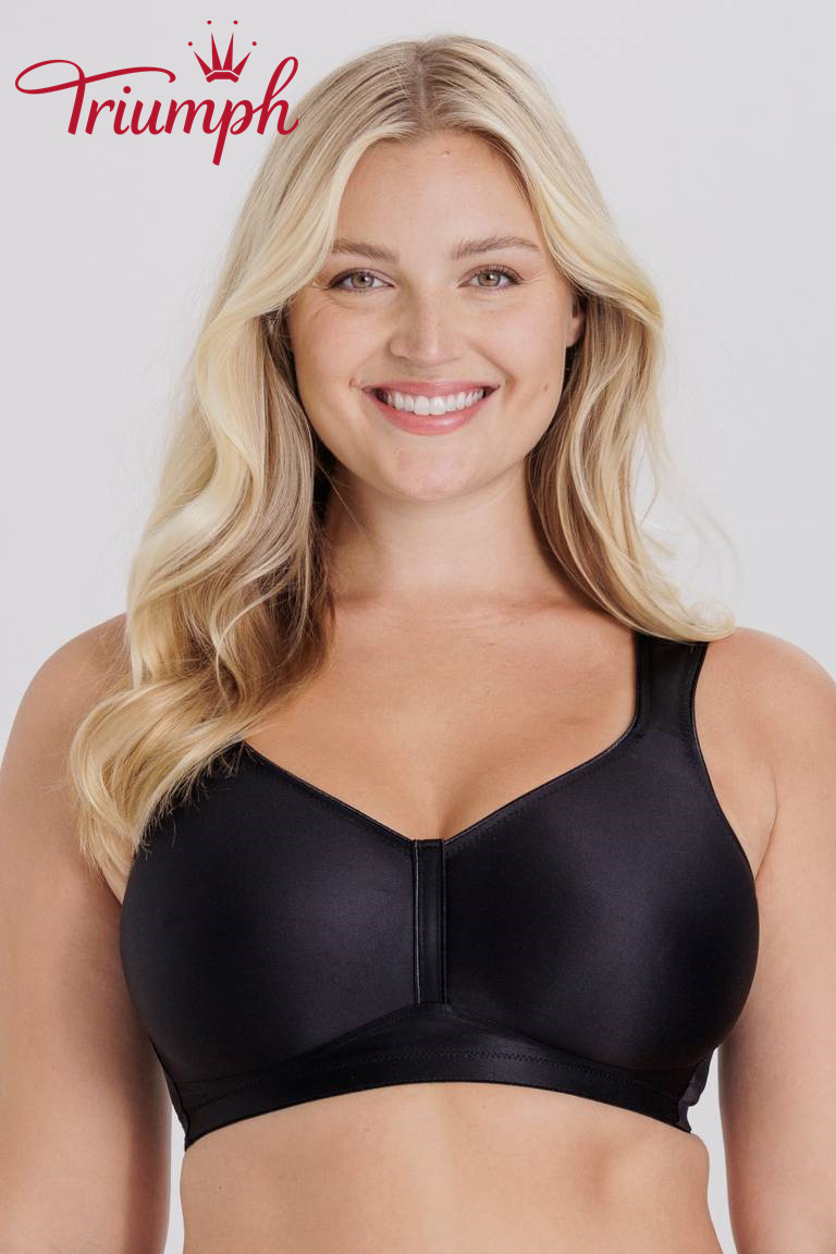 Triumph - (3 szt.) Biustonosz push-up prosty z pełnymi miseczkami