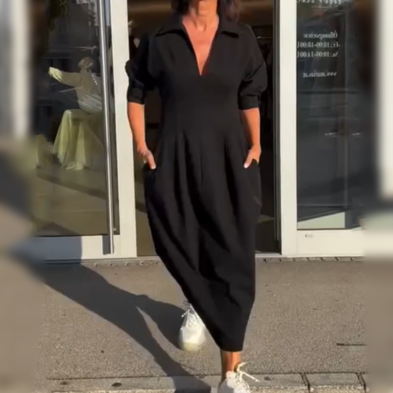 💕Czarna sukienka o charakterze temperamentu